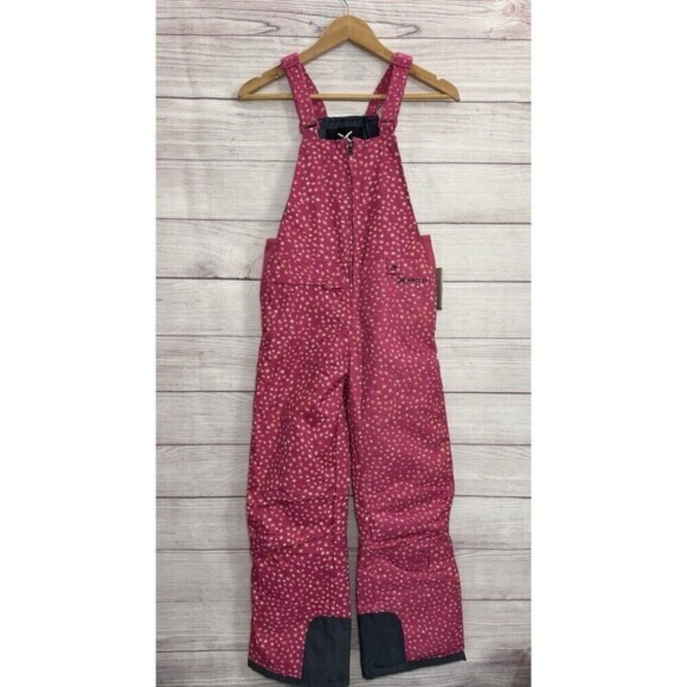 Arctix Kids Insulated Snow Ski Bib Size MEDIUM NWT Fuschia Zip Front SZ M(10-12)
